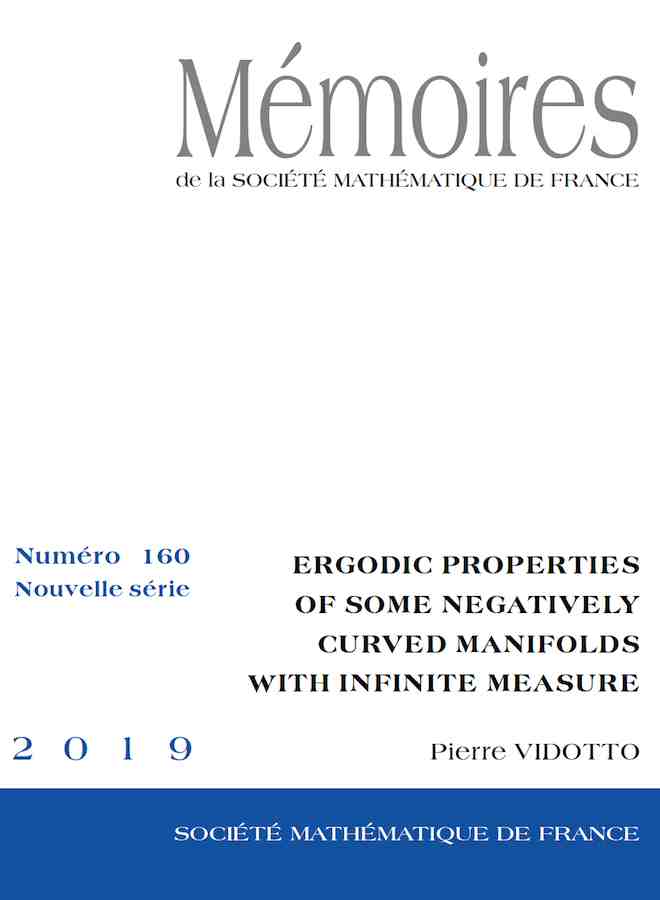 Ergodic properties of some negatively curved manifolds with infinite measure
