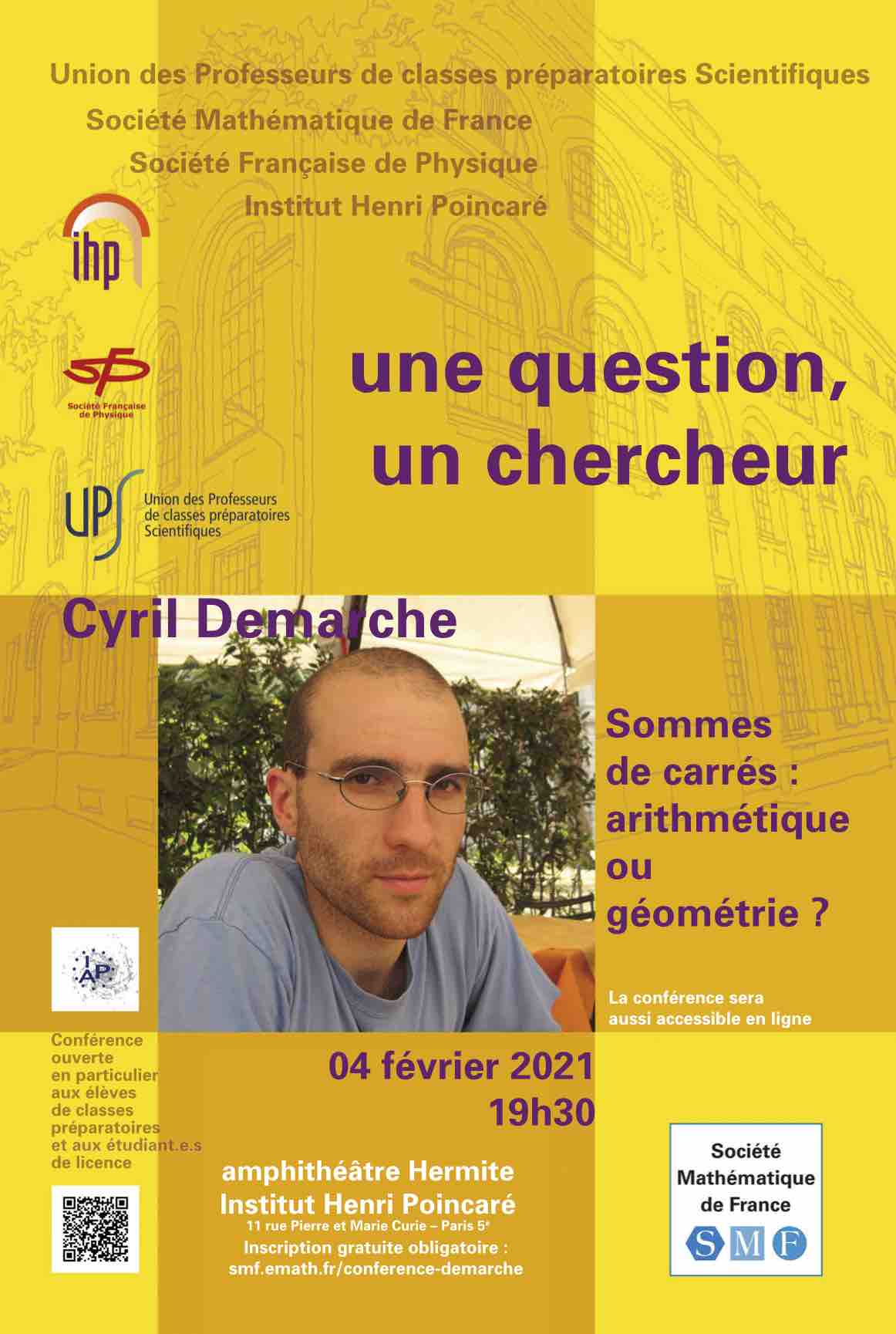 Affiche conférence C. Demarche