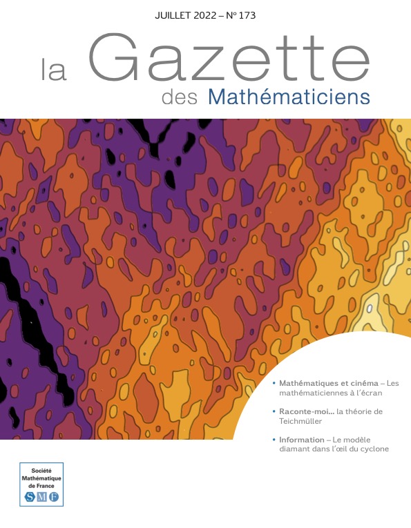 La Gazette de la Société Mathématique de France 173 (juillet 2022)