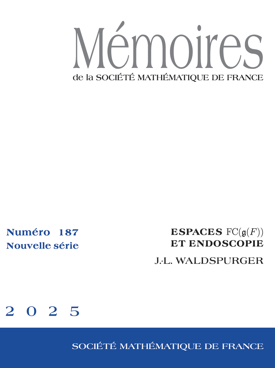 Espaces $FC(\mathfrak{g}(F))$ et endoscopie