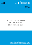 Séminaire Bourbaki, volume 2023/2024, exposés 1211-1226