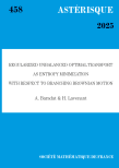 Regularized unbalanced optimal transport as entropy minimization with respect to branching Brownian motion
