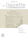 La Gazette de la Société Mathématique de France 188 (avril 2026)