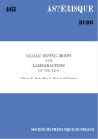 Locally moving groups and laminar actions on the line