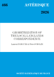 Geomatrization of the local Langlands correspondence