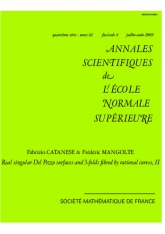 Surfaces de Del Pezzo singulières réelles et variétés de dimension 3 munies d'une ﬁbration en courbes rationnelles