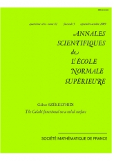 La fonctionnelle de Calabi sur une surface réglée