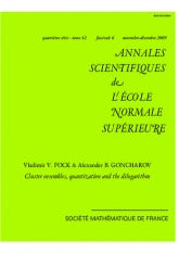 Ensembles amassés, quantiﬁcation et dilogarithme