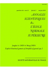 Géométrie birationnelle explicite des variétés de type général de dimension 3, I