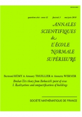 Théorie de Bruhat-Tits du point de vue de Berkovich I. Réalisations et compactiﬁcations d'immeubles