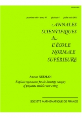 Cogénérateurs explicites pour la catégorie homotopique des modules projectifs sur un anneau