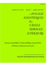 Estimées de Strichartz pour les ondes de surface