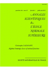 Classes d'homotopie algébrique de fractions rationnelles