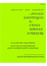 Réponse linéaire pour les déformations lisses d'applications unimodales génériques non-uniformément hyperboliques