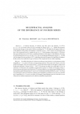 Analyse multifractale des points de divergence des séries de Fourier