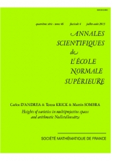 Hauteurs des variétés dans des espaces multiprojectifs et Nullstellensatz arithmétique