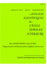 Diagonalisation et rationalisation des séries algébriques de Laurent