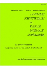 Transformation des métriques sur un ﬁbré en droite pour le corps d'Okounkov