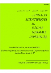 Uniforme rectiﬁabilité et mesure harmonique I : l'uniforme rectiﬁabilité entraîne le noyau de Poisson dans $L^p$