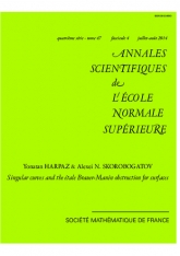 Courbes singulières et obstruction de Brauer-Manin étale pour les surfaces