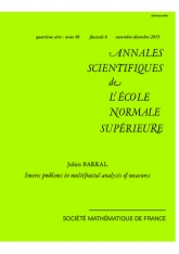 Problèmes inverses dans l'analyse multifractale des mesures