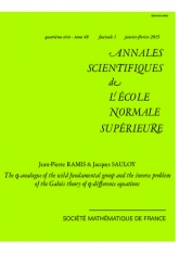 Le $q$-analogue du groupe fondamental sauvage et le problème inverse de la théorie de Galois aux $q$-diﬀérences