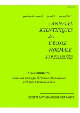 Contrôle et mélange pour des équations de Navier-Stokes 2D avec un bruit localisé en espace-temps