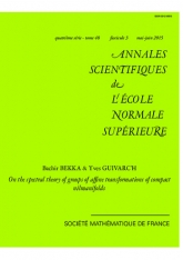 Sur la théorie spectrale des groupes de transformations aﬃnes des nilvariétés compactes