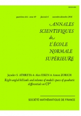 Billards à angles droits et volumes des espaces de modules des diﬀérentielles quadratiques sur ${\mathbb C}\mathrm {P}^1$