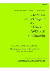 Faisceaux pervers modulaires sur les variétés de drapeaux I : faisceaux basculants et faisceaux à parité