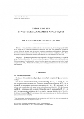 Théorie de Sen et vecteurs localement analytiques