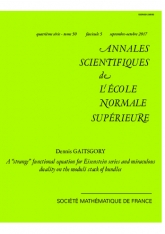 Une équation fonctionnelle « étrange » pour les séries d'Eisenstein et la dualité miraculeuse sur le champ des modules des ﬁbrés