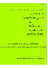 Représentations de normes de corps de nombres arbitraires par des produits de polynômes linéaires