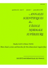 Systèmes Morse-Smale et fers-à-cheval pour les ﬂots singuliers en dimension 3