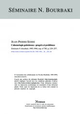 Exposé Bourbaki 783 : Cohomologie galoisienne : progrès et problèmes