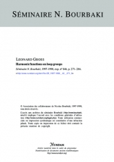 Exposé Bourbaki 846 : Harmonic functions on loop groups