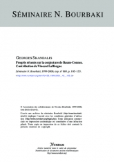 Exposé Bourbaki 869 : Progrès récents sur la conjecture de Baum–Connes. Contribution de Vincent Laﬀorgue