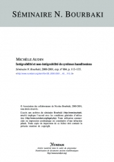 Exposé Bourbaki 884 : Intégrabilité et non-intégrabilité de systèmes hamiltoniens