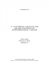 Calcul fonctionnel $H^\infty $ et fonctions carrées dans les espaces $L^p$ non commutatifs