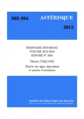 Exposé Bourbaki 1085 : Théorie des types dépendants et axiome d'univalence