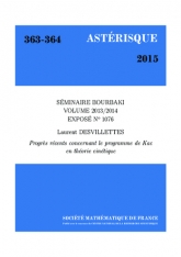 Exposé Bourbaki 1076 : Progrès récents concernant le programme de Kac en théorie cinétique