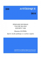 Exposé Bourbaki 1098 : Spectre du ﬂot géodésique en courbure négative