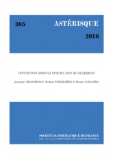 Espaces de modules d'instantons et $\mathcal W$-algèbres