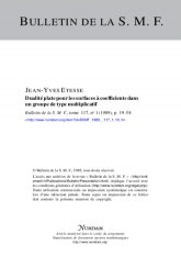 Dualité plate pour les surfaces à coeﬃcients dans un groupe de type multiplicatif