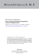 Some remarks about algebraic independence measures in high dimension