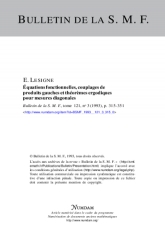 Équations fonctionnelles, couplages de produits gauches et théorèmes ergodiques pour mesures diagonales