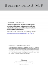 L'homomorphisme de Harish-Chandra pour les paires symétriques orthogonales et parties radiales des opérateurs diﬀérentiels invariants sur les espaces symétriques