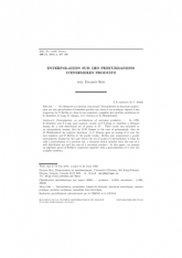 Interpolation sur des perturbations d'ensembles produits