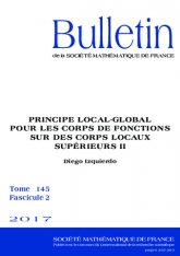 Principe local-global pour les corps de fonctions sur des corps locaux supérieurs II