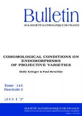 Conditions cohomologiques sur les endomorphismes des variétés projectives
